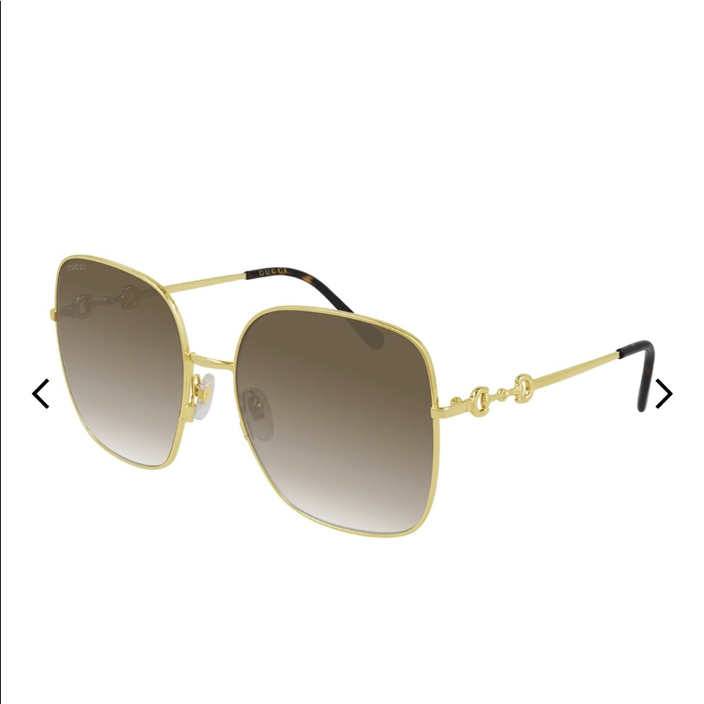 Gucci oversized metal sunglasses